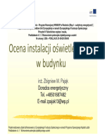 Ocena Inst Oświetleniowej 6