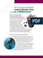 Reducing Waste Can Make A Difference: Climate Change and Waste