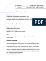 PLANO DE AULA PROJETO DIA MUNDIAL DA AGUA - Distribuição Da Água No Planeta