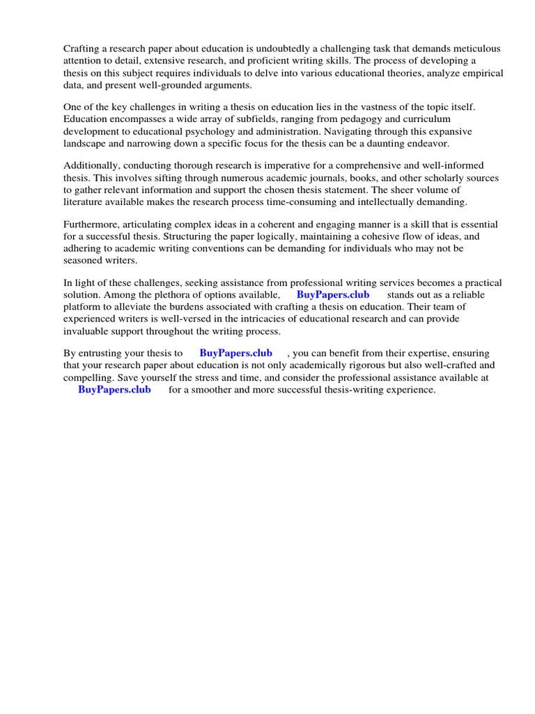 Research Paper About Education Introduction | Download Free PDF ...
