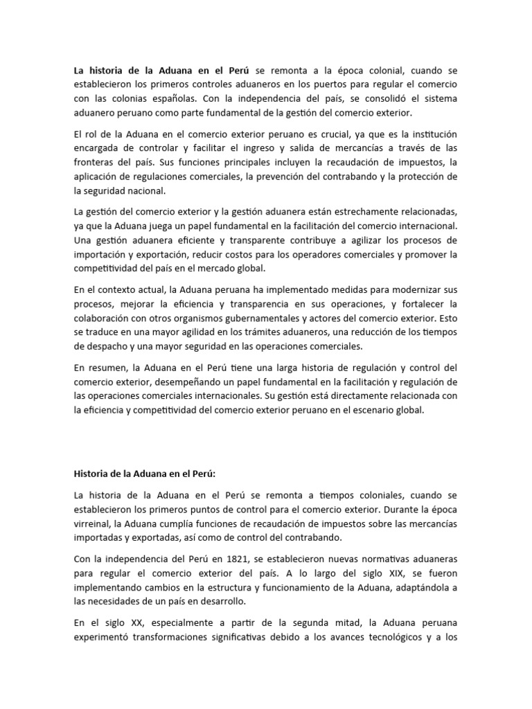 la-historia-de-la-aduana-en-el-per-pdf-aduana-el-comercio