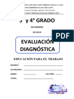 Evaluación Diagnóstica 3° y 4°