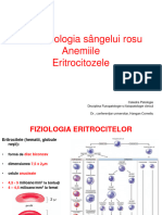 Prelegerea IV Fiziopatologia Seriei Eritrocitare Rom