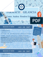 Presentación Medicina Farmacología Profesional Rojo Azul