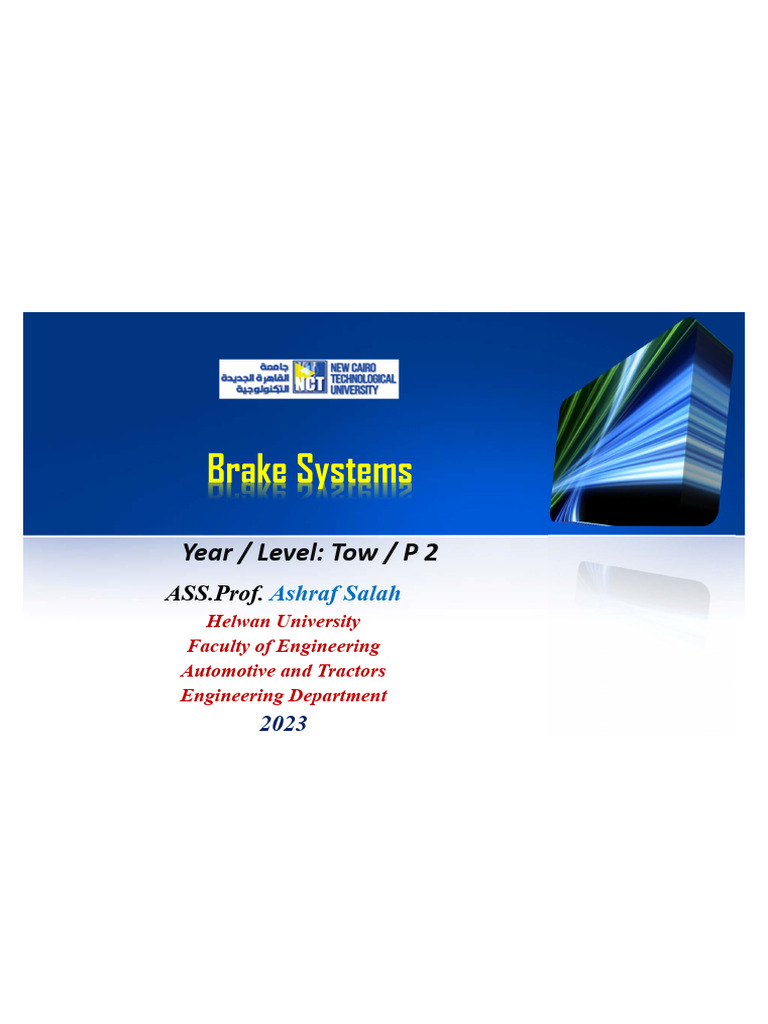 Comprehensive Guide to Brake Systems | PDF | Anti Lock Braking System ...