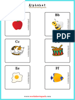 Alphabet A-Z Flashcards (No Words)