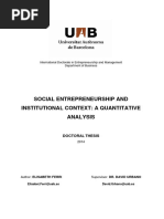 Social Entrepreneurship and Institutional Context