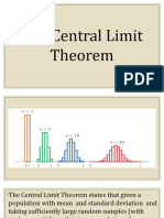 Central Limit Theorem T Distribution Percentile