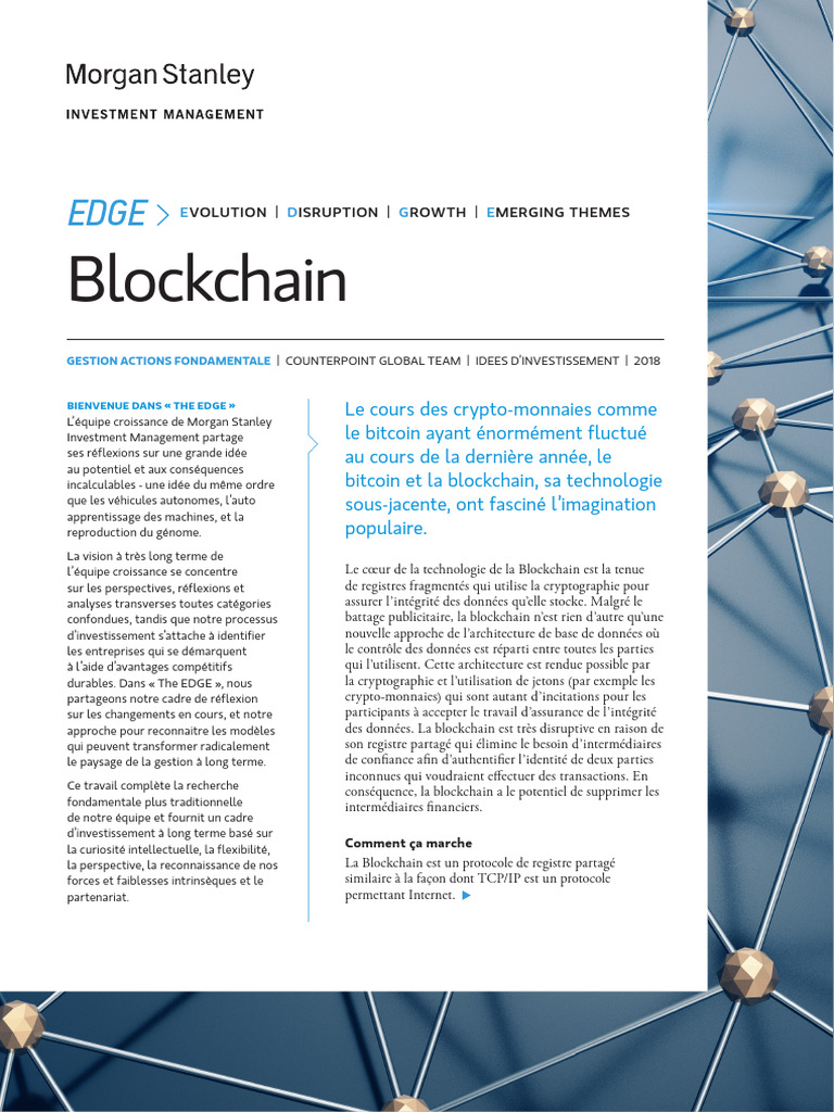 Blockchain : Révolution et Défis Financiers | PDF | Bitcoin | Liquidité du  marché