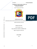 Toxoplasma Gondii en Gatos Domésticos - Seroprevalencia y Factores de Crianza Asociados Cusco 2023