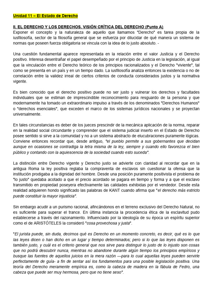 Derecho: Justicia y Normas en Tensión | PDF | Imperio de la ley ...