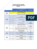 Jadwal Distance Learning Minggu 1