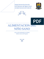 Alimentacion Del Niño Sano