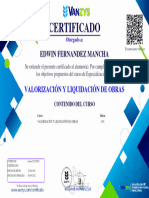 Certificado: Edwin Fernandez Mancha