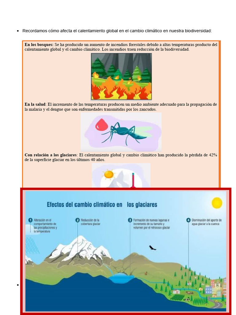 Impacto del Calentamiento Global en Biodiversidad | PDF | Gases de ...