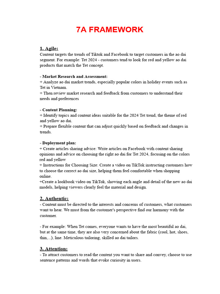 7A FRAMEWORK | PDF | Facebook | Human Communication