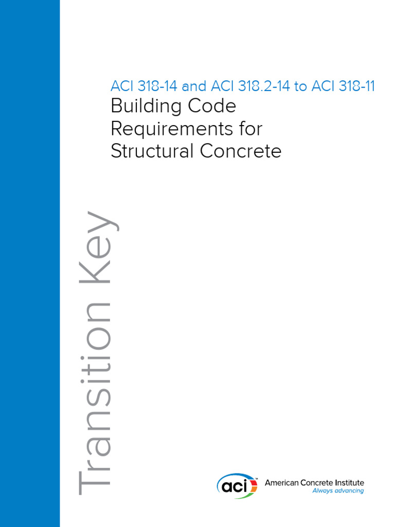 ACI 318 Transition Key: 14 to 11 | PDF | Prestressed Concrete | Beam ...