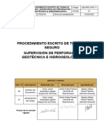 QM-PRS-SGC-11 - Supervisión de Perforación Geotécnica e Hidrogeológica - V01