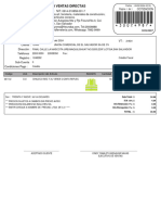 Freund Ventas Directas: Sub-Total: IVA 13%: IVA Retención 1%: IVA Percepción 1%: Total: 39.50 0.00 0.00 4.54 34.96