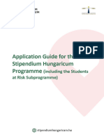 Application Guide For The Stipendium Hungaricum Programme 2024 25