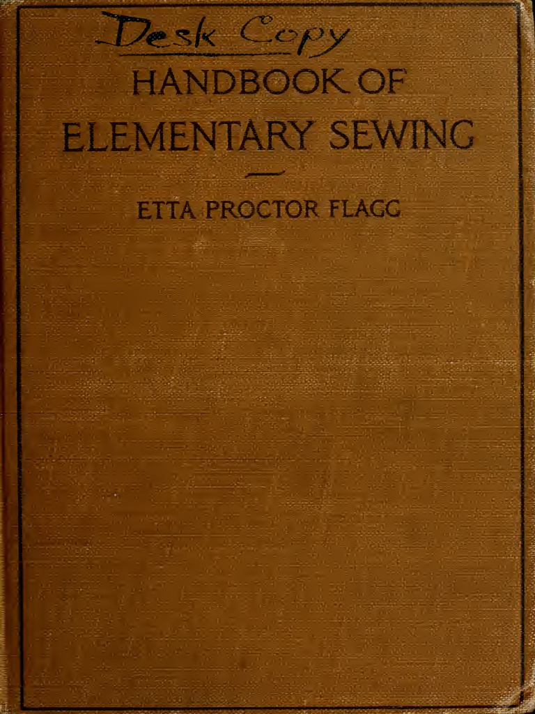 2.3 A Handbook of Elementary Sewing | PDF