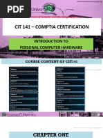 CIT141 Lecture Slides Module 1