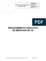 Procedimiento de Ensayo para Medición de Conductividad