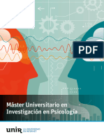 Master Universitario Investigacion Psicologia