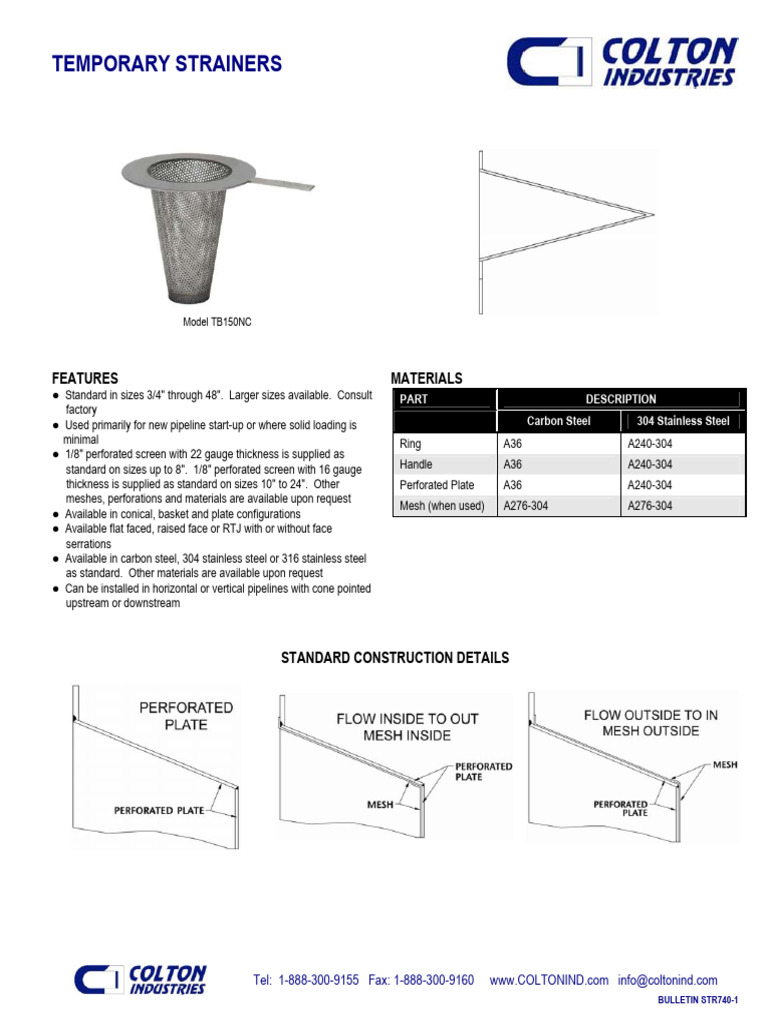 Filtro Temporario - Colton | Download Free PDF | Building Materials ...