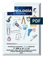 1° Año - Tecnología 1° y 2° Trimestre