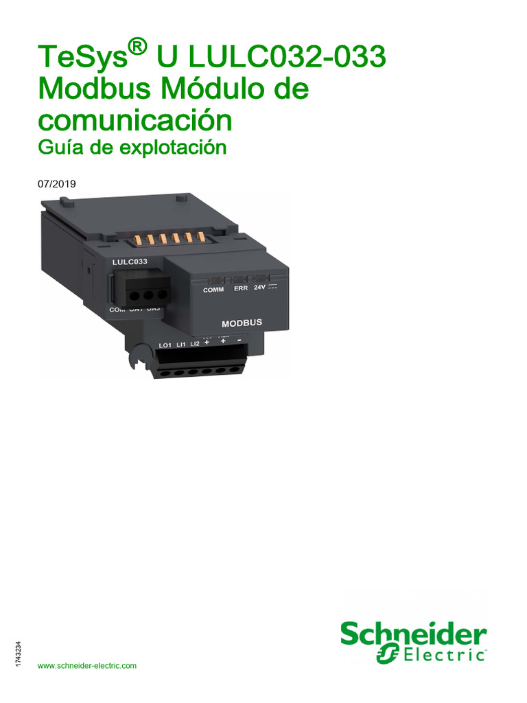 Módulo Modbus Lul-C033 | PDF | Diodo emisor de luz | Hardware de la ...