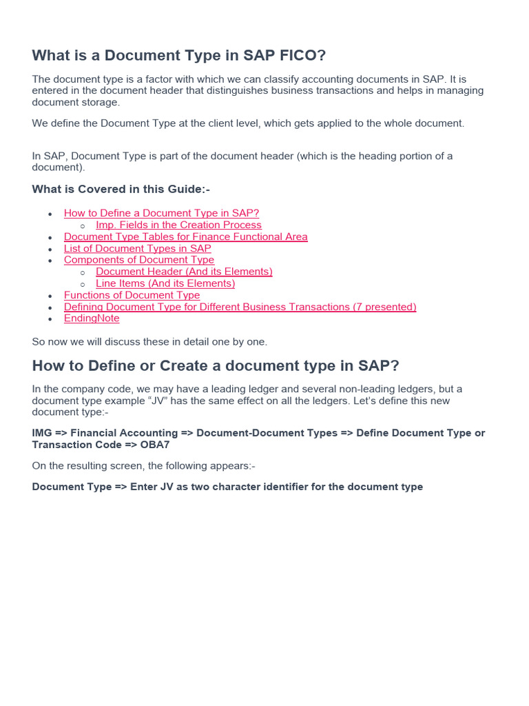 What Is Dz Document Type In Sap