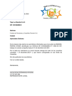 Carta Terminacion de Contrato