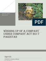 Winding Up of A Company Under Company Act