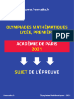Mathematiques Olympiades Epreuve Academie Paris Enonce 2021