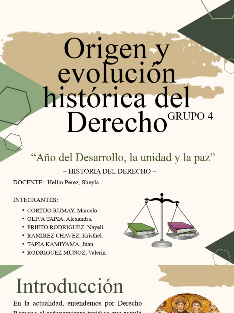 Origen y Evolucion Del Derecho Romano | PDF | Justicia | Crimen y violencia