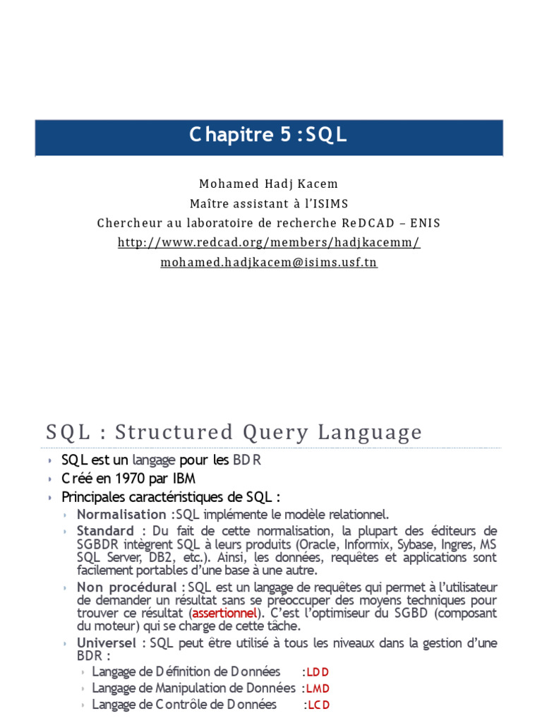 Chapitre 5 | PDF
