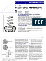 Selection and Use of Wood and Plywood