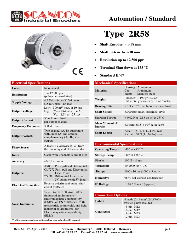 2r58 Specifications 20 | PDF | Electrical Components | Manufactured Goods