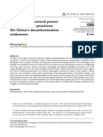 Fu 2023 State Infrastructural Power Through Scalar Practices On China S Decarbonization Endeavors