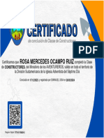 Certificado CONSTRUCTORES DSA