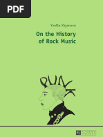 Yvetta Kajanová - On The History of Rock Music (2014, Peter Lang GMBH)