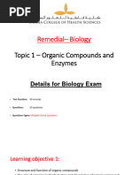 RMD Topic 1 - Organic Compounds and Enzymes