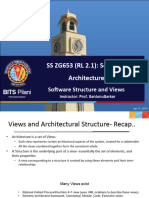 SS ZG653 (RL 2.1) : Software Architecture: Software Structure and Views