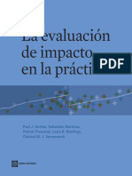 Gertler Et Al (Banco Mundial) - La Evaluación de Impacto en La Práctica