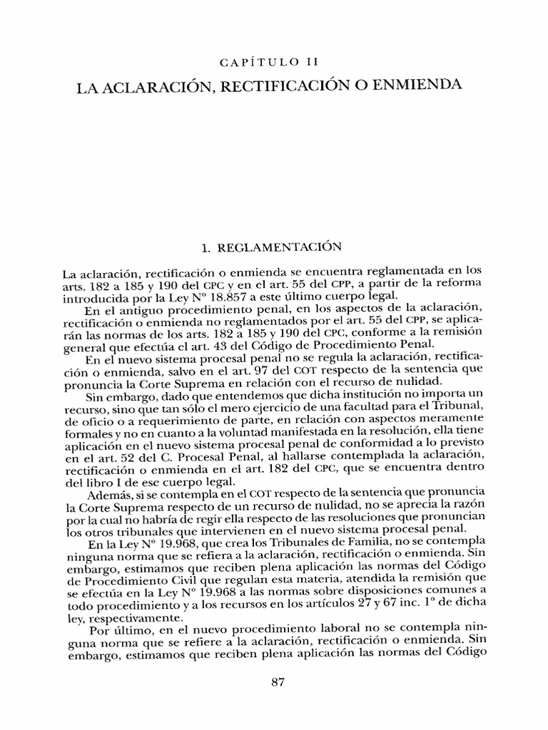 Aclaración Rectificación o Enmienda PDF