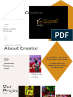 Beige Gray Aesthetic Modern Content Creator Portfolio Presentation