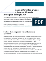 Vida Cotidiana de Diferentes Grupos Sociales en La Buenos Aires de Principios Del Siglo XIX Continuemos Estudiando 1