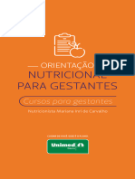 Orientracao Nutricional Gestante Unimed