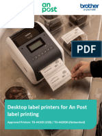 AnPost - Brother Printer - Pricing - March 2021